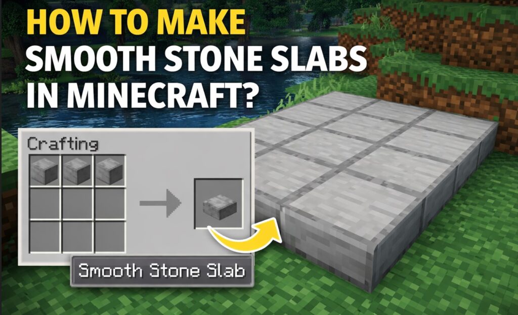How Do You Make Smooth Stone Slabs in Minecraft