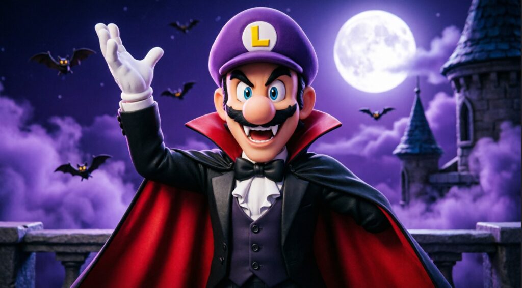 Vampire Costume in Mario Kart Tour